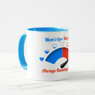 Mum's Love Thermometer Heart Gauge Coffee Mug