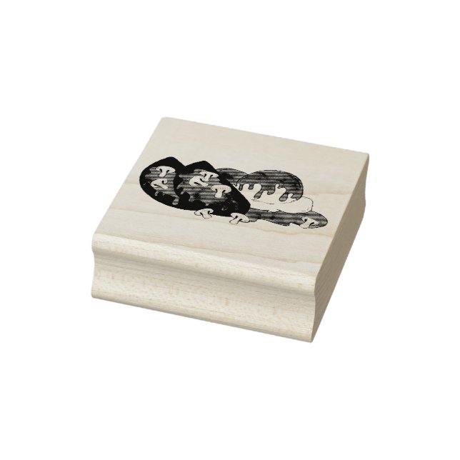 Mum's Meatloaf Diner Food Gravy Mashed Potatoes Rubber Stamp (Stamp)