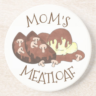 Mum's Meatloaf Home Cooking Mashed Potatoes Gravy Coaster