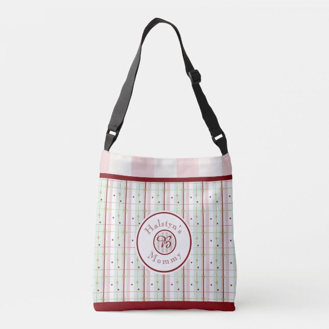 Mum's Monogram Kid Essentials Tote - Pink (Back)