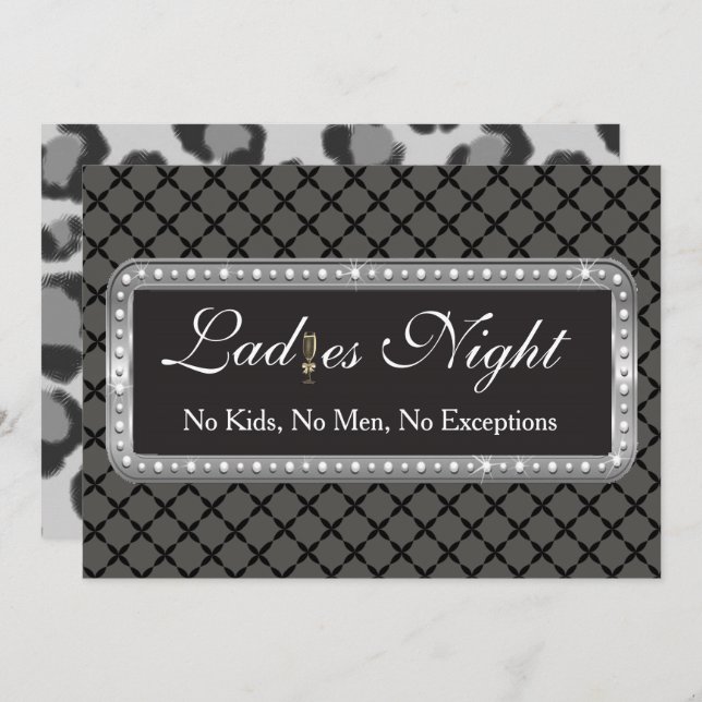 Mum's Night Out Party Invitation (Front/Back)