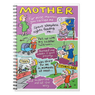 Mum's Personal Mother's Day Gift Notebook