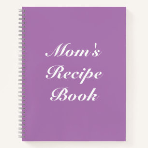 Mum's Recipe Book, Mother's day or Birthday gift N Notebook