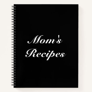 Mum's Recipes, Mother's day or Birthday gift Notebook