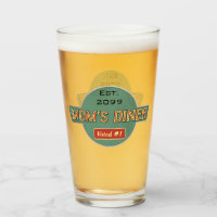 Mum's Retro Diner Pint Beer Glass