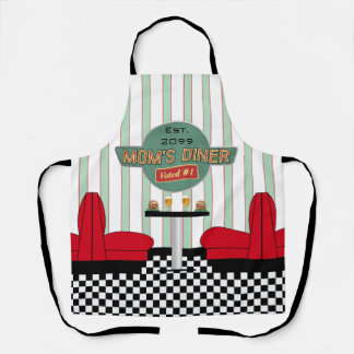Mum's Retro Diner with Burgers & Beer Apron