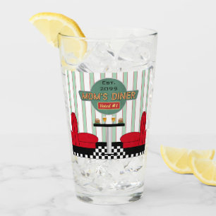 Mum's Retro Diner with Burgers & Beer Glass