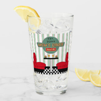 Mum's Retro Diner with Burgers & Beer Glass