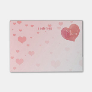 Mum's Signature Heart Post-it Notes