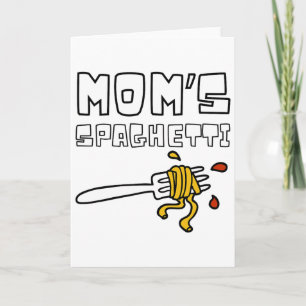 Mum's Spaghetti Funny Toddler Kids  Card