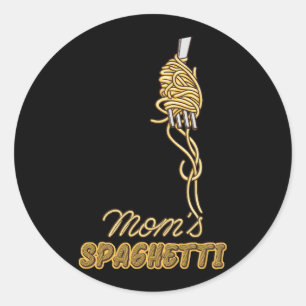 Mum'S Spaghetti Perfect For A Pasta Lover Italian  Classic Round Sticker