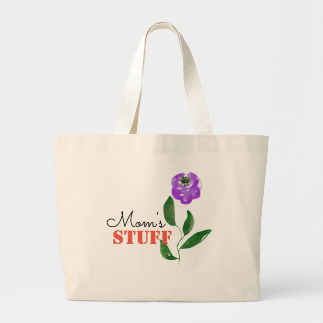 Mum's Stuff Large Tote Bag (Front)