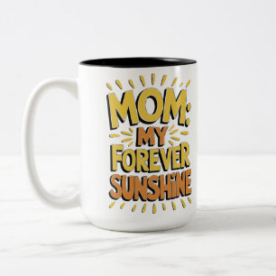 Mum's Sunshine Forever Two-Tone Coffee Mug