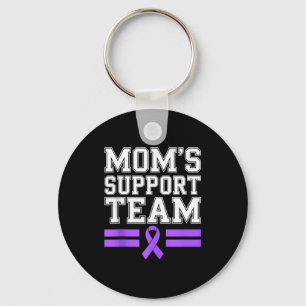Mum's support team family lupus awareness sle key ring