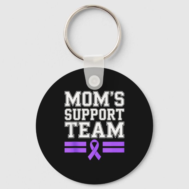 Mum's support team family lupus awareness sle key ring (Front)