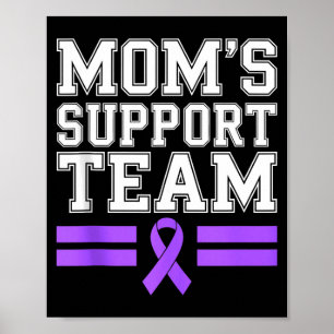 Mum's support team family lupus awareness sle poster