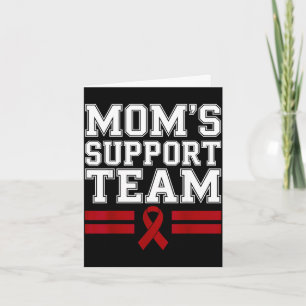 Mum's support team family multiple myeloma cancer card
