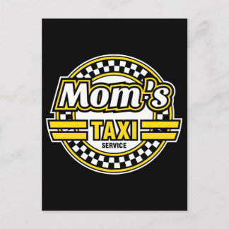 Mum's Taxi Service Postcard