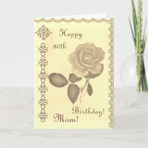 Mum's -- th birthday card