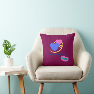 Mum's Tiny Hugs Amaze Me Grey Summer Baby Cushion