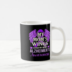 Mum's Wings Cover My Heart Heimerheimer's Awarenes Coffee Mug