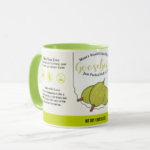 Mum's World Class Gooseberry Love Jam Mug