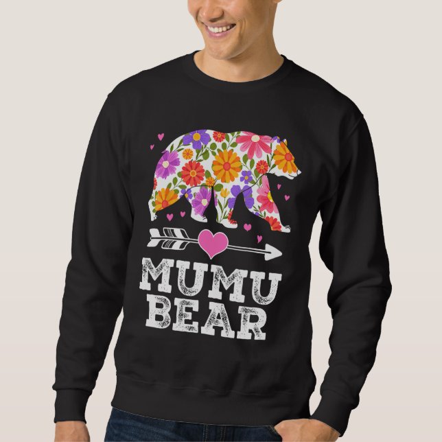 MuMu Bear Floral Mother s Day  Matching Family Sweatshirt (Front)