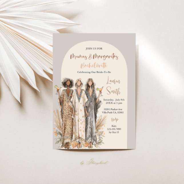 Mumu's and Margaritas Bachelorette Party Invitation (Creator Uploaded)