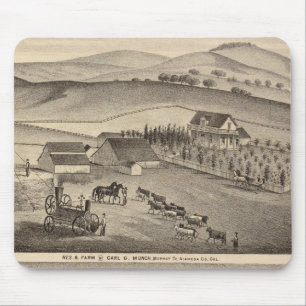 Munch, Stanley residences, farms Mouse Pad