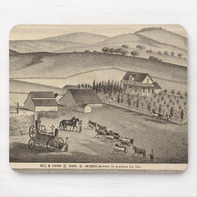 Munch, Stanley residences, farms Mouse Pad (Front)