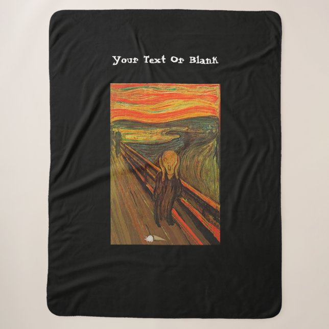 Munch - The Ice Scream Sherpa Blanket (Front)