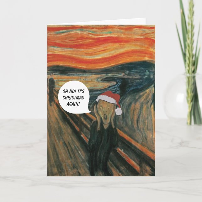 Munch The Scream Anti Christmas Card (Front)