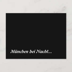 München bei Nacht Postcard