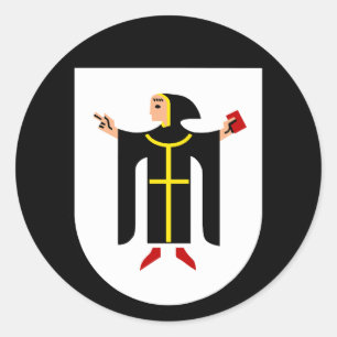 München Coat of arms Classic Round Sticker