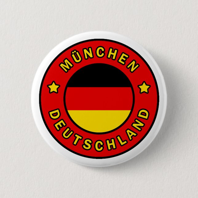 München Deutschland 6 Cm Round Badge (Front)