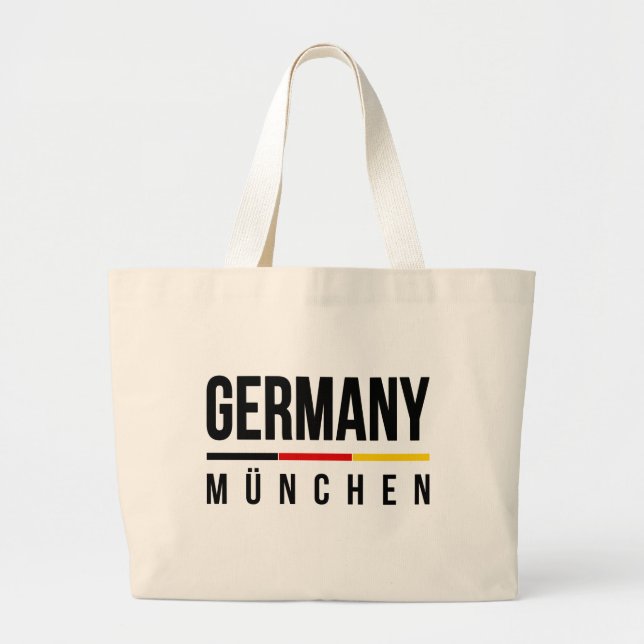 München Germany Large Tote Bag (Front)