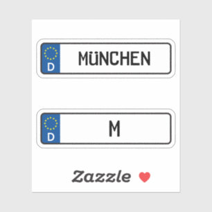Munchen kennzeichen, German Car License Plate