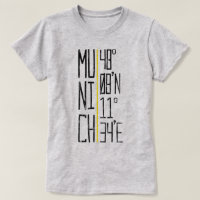 München Munich Coordinates Tee, Germany