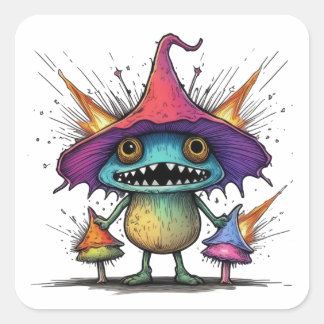 Munchie the Mushroom Minion  Square Sticker