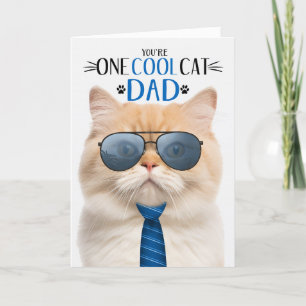 Munchkin Cat Father's Day One Cool Cat Holiday Card