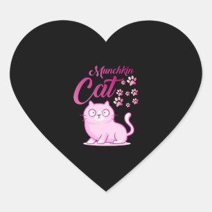 Munchkin Cat Heart Sticker