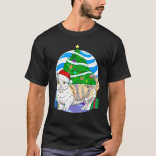 Munchkin Cat Santa Christmas Tree Decor T-Shirt