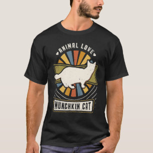 Munchkin Cat Vintage Classic Retro Animal T-Shirt