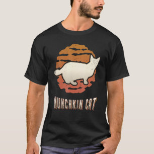 Munchkin Cat Vintage Retro Classic Animal Sunset T-Shirt