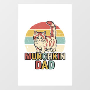 Munchkin Dad Retro Cat Lover Vector Shirt Design_1