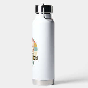 Munchkin Dad Retro Cat Lover Vector Shirt Design_1 Water Bottle