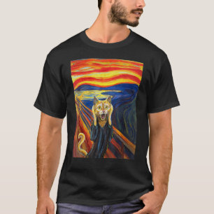 Munch's The Scream Painting Cat T-Shirt