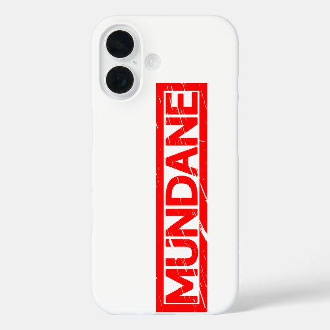 Mundane Stamp Case-Mate iPhone Case (Back)