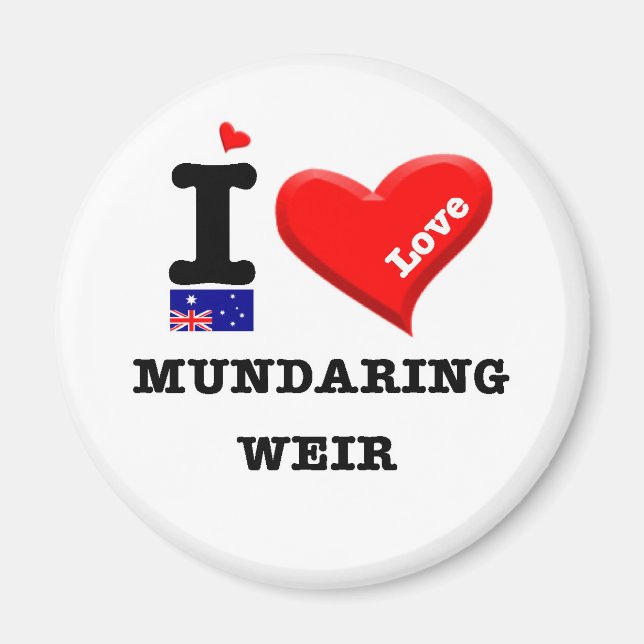 MUNDARING WEIR - I Love Magnet (Front)