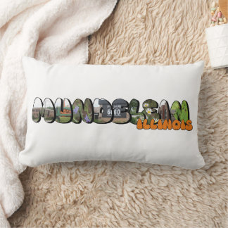 Mundelein Illinois Big Letter Lumbar Cushion